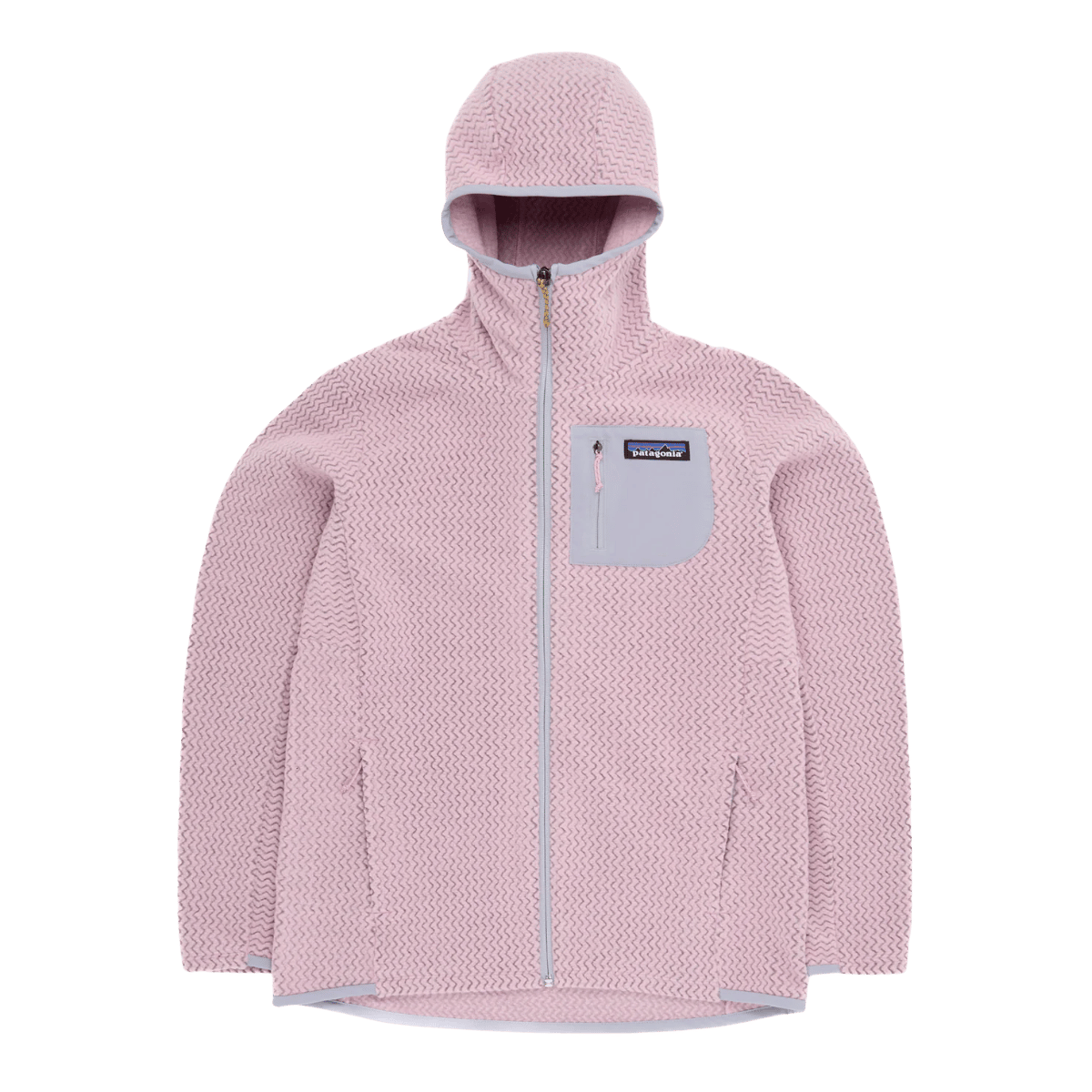 PATAGONIA WOMEN'S R1 AIR FULL ZIP HOODY - MILKWEED MAUVE FRONT