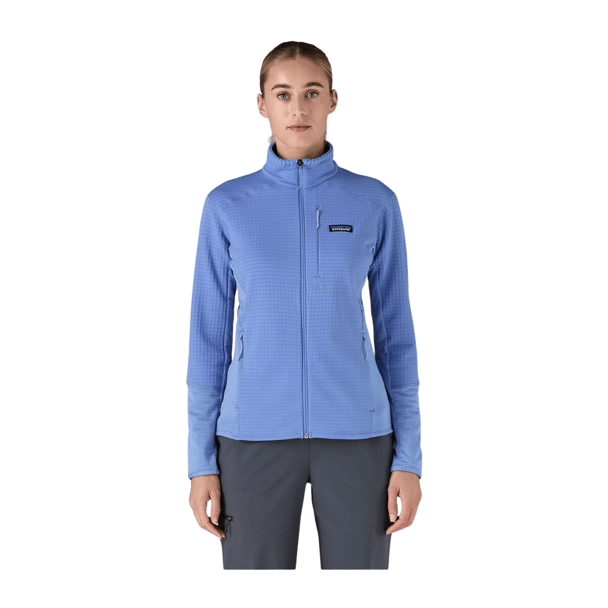 PATAGONIA WOMEN'S  R1 JACKET - ABUNDANT BLUE WW FRONT