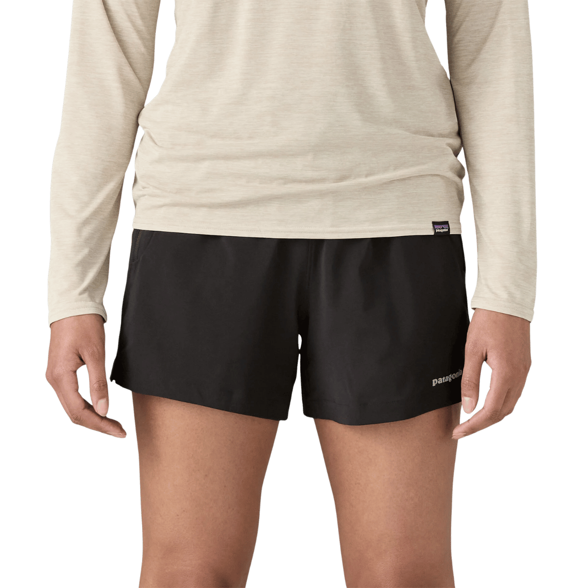 PATAGONIA WOMEN'S TERREBONNE SHORTS - BLACK WW FRONT
