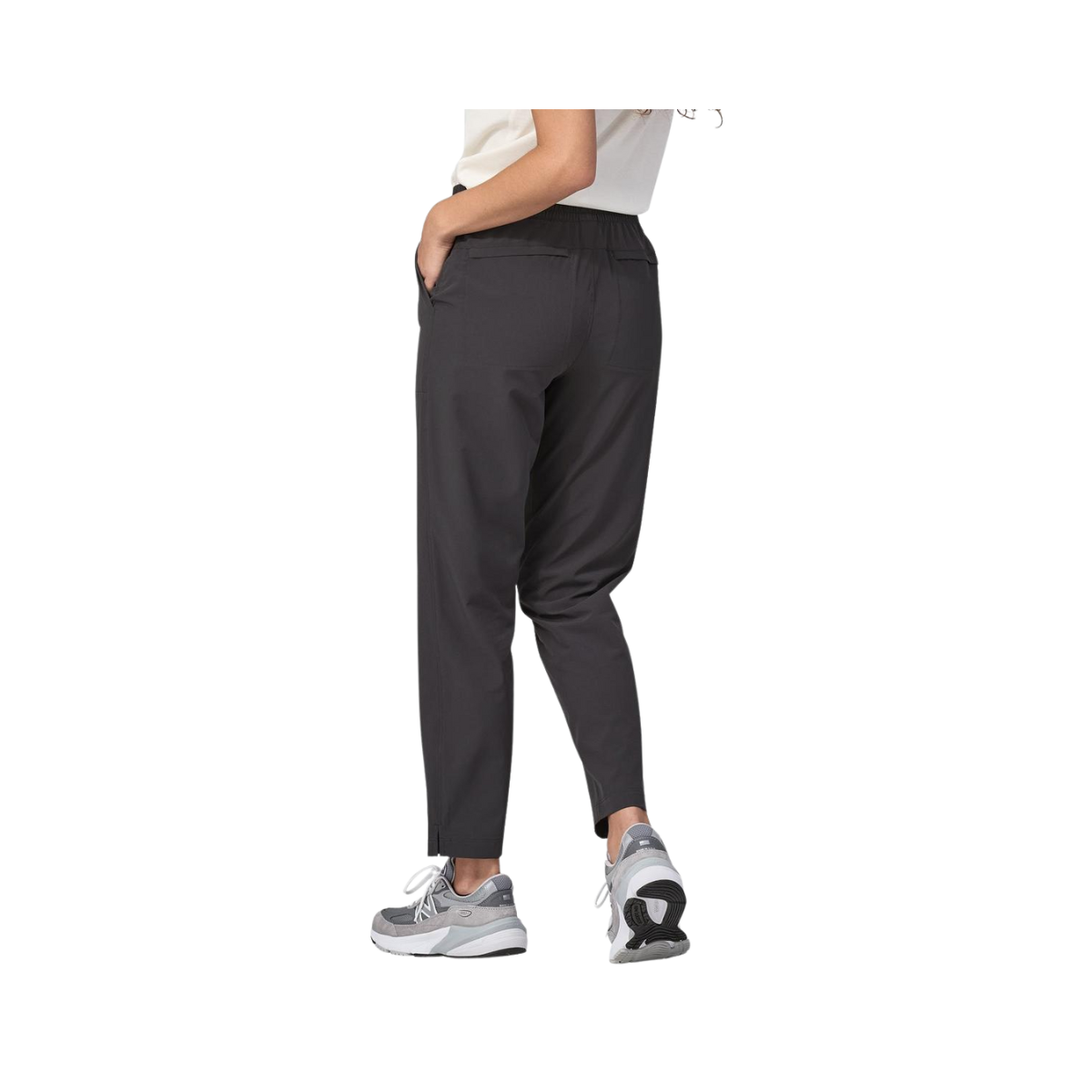 PATAGONIA WOMEN'S FLEETWITH PANTS - REGULAR FIT - BLACK back view