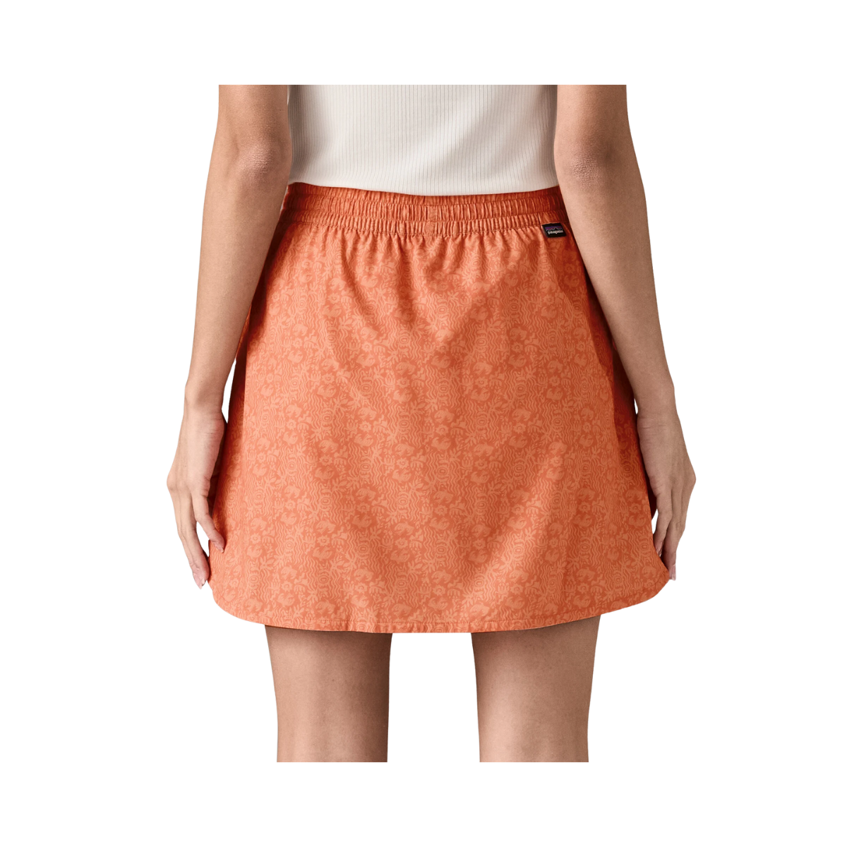 PATAGONIA WOMEN'S FLEETWITH SKORT - MOUNTIAN BREEZE back view
