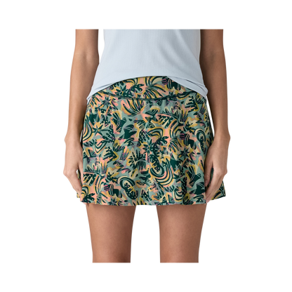 PATAGONIA WOMEN'S MAIPO SKORT - TIDAL TEAL front view