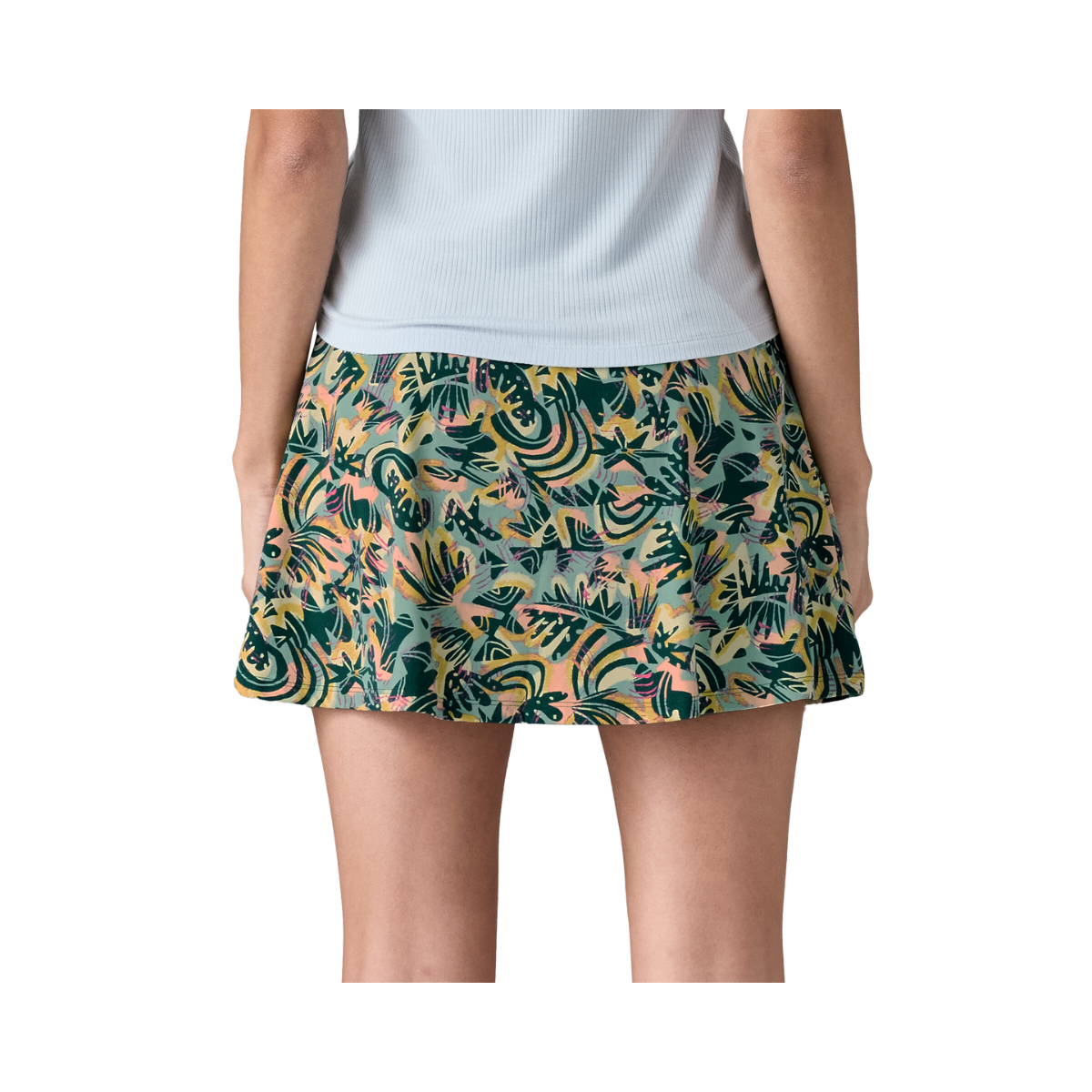 PATAGONIA WOMEN'S MAIPO SKORT - TIDAL TEAL back view