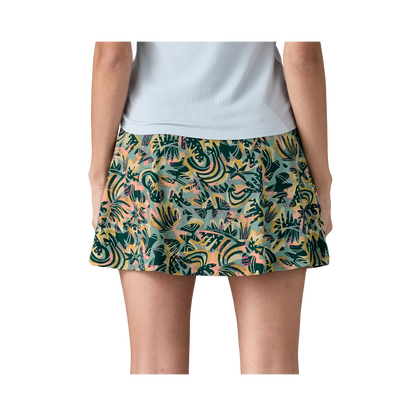 PATAGONIA WOMEN'S MAIPO SKORT - TIDAL TEAL back view