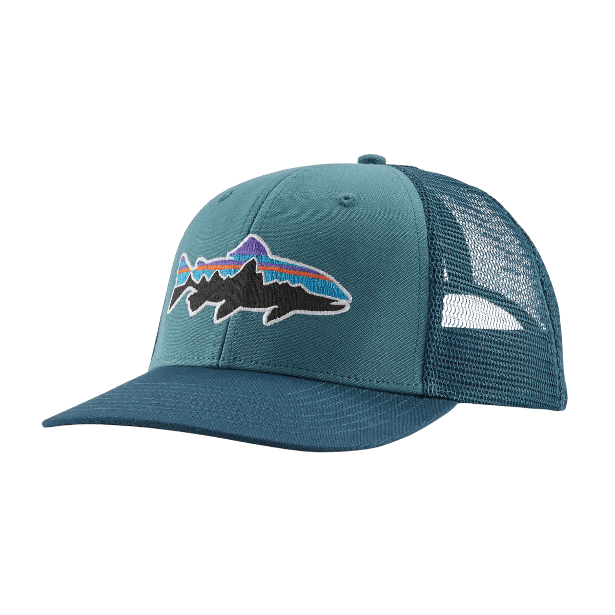PATAGONIA FITZ ROY TROUT TRUCKER HAT - WETLAND BLUE