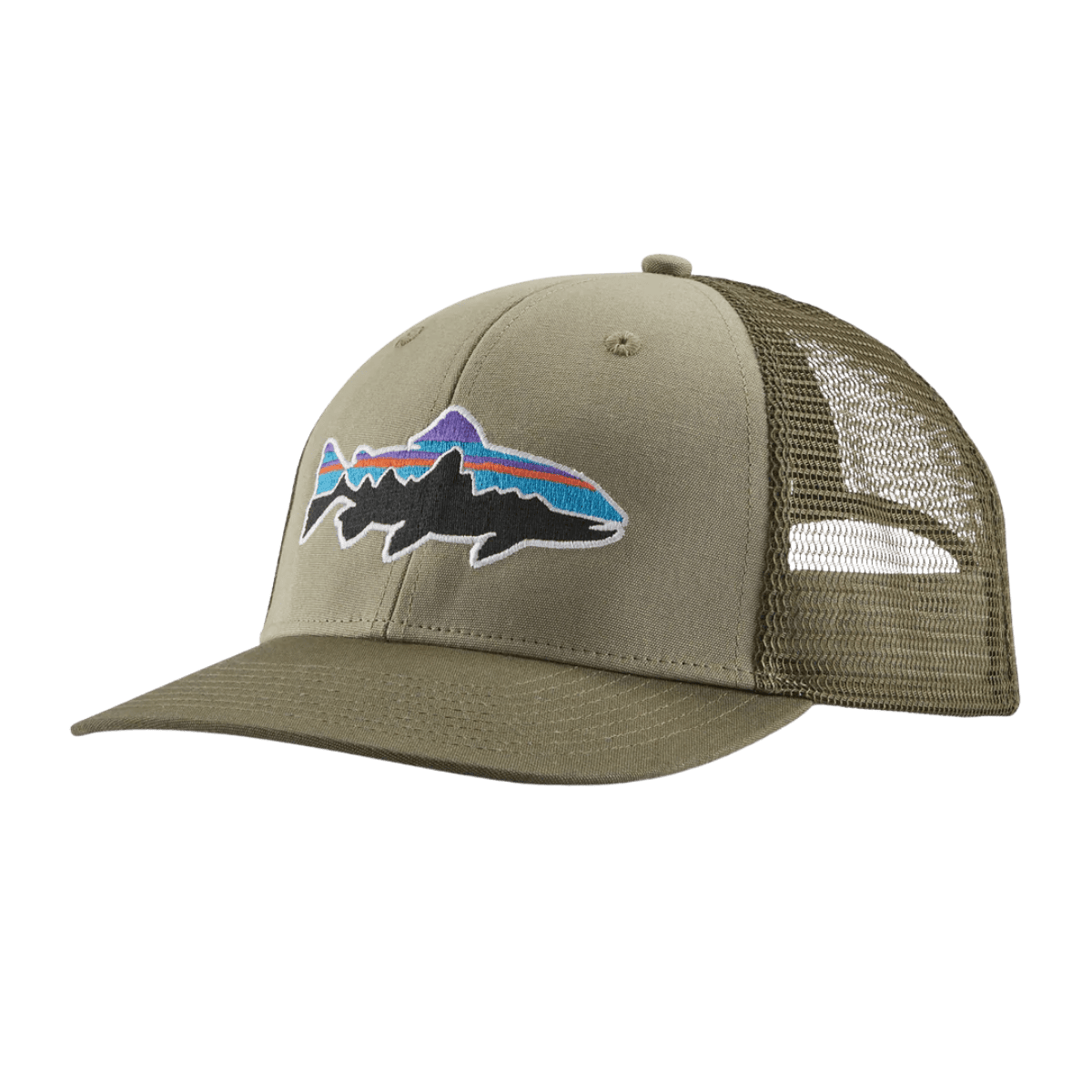 PATAGONIA FITZ ROY TROUT TRUCKER HAT - RIVER ROCK GREEN
