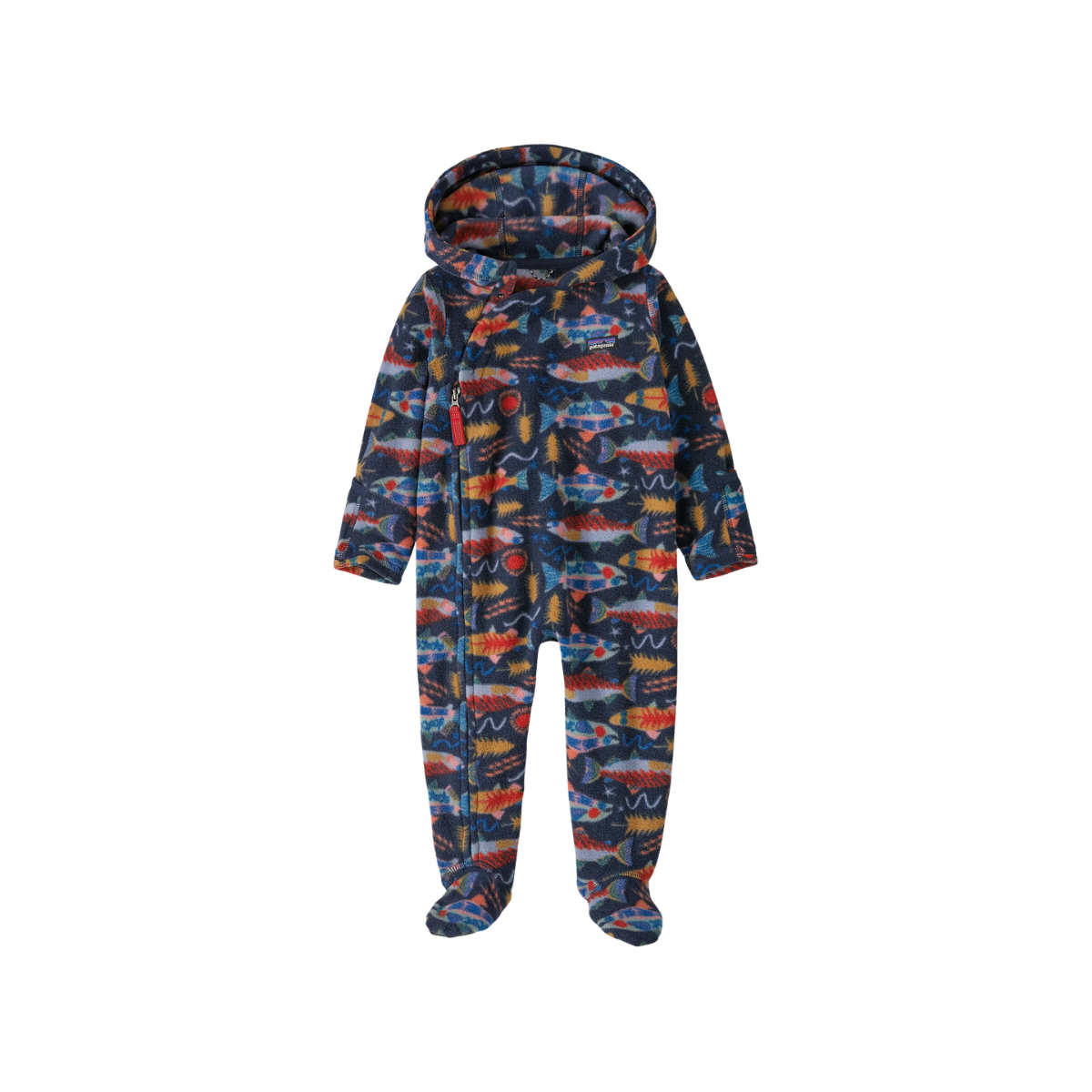 PATAGONIA_INFANT_MICRO_D_FLEECE_BUNTING_SALMON_NEW_NAVY_FRONT