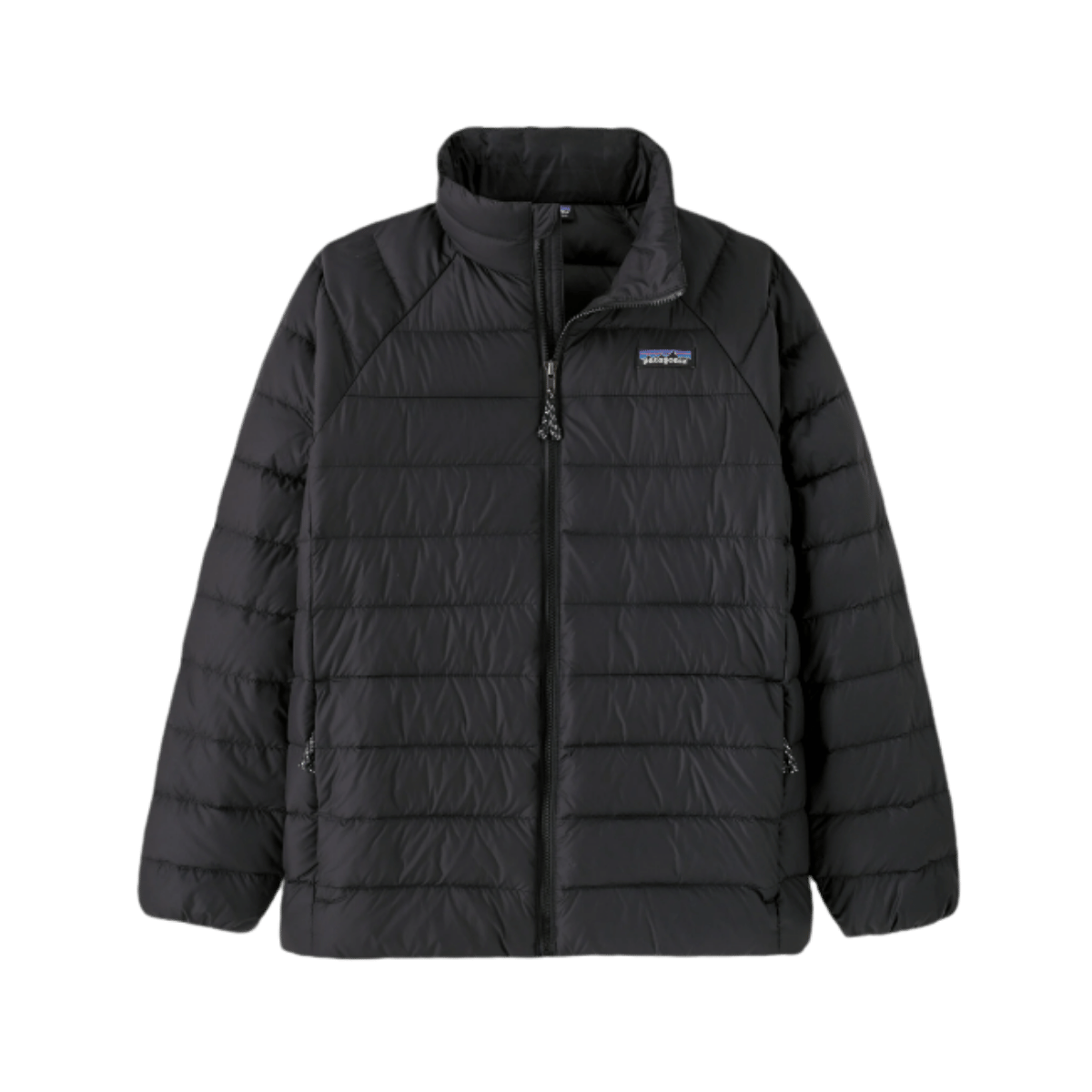 PATAGONIA KIDS' DOWN SWEATER JACKET - BLACK FRONT VIEW