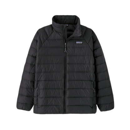 PATAGONIA KIDS' DOWN SWEATER JACKET - BLACK FRONT VIEW