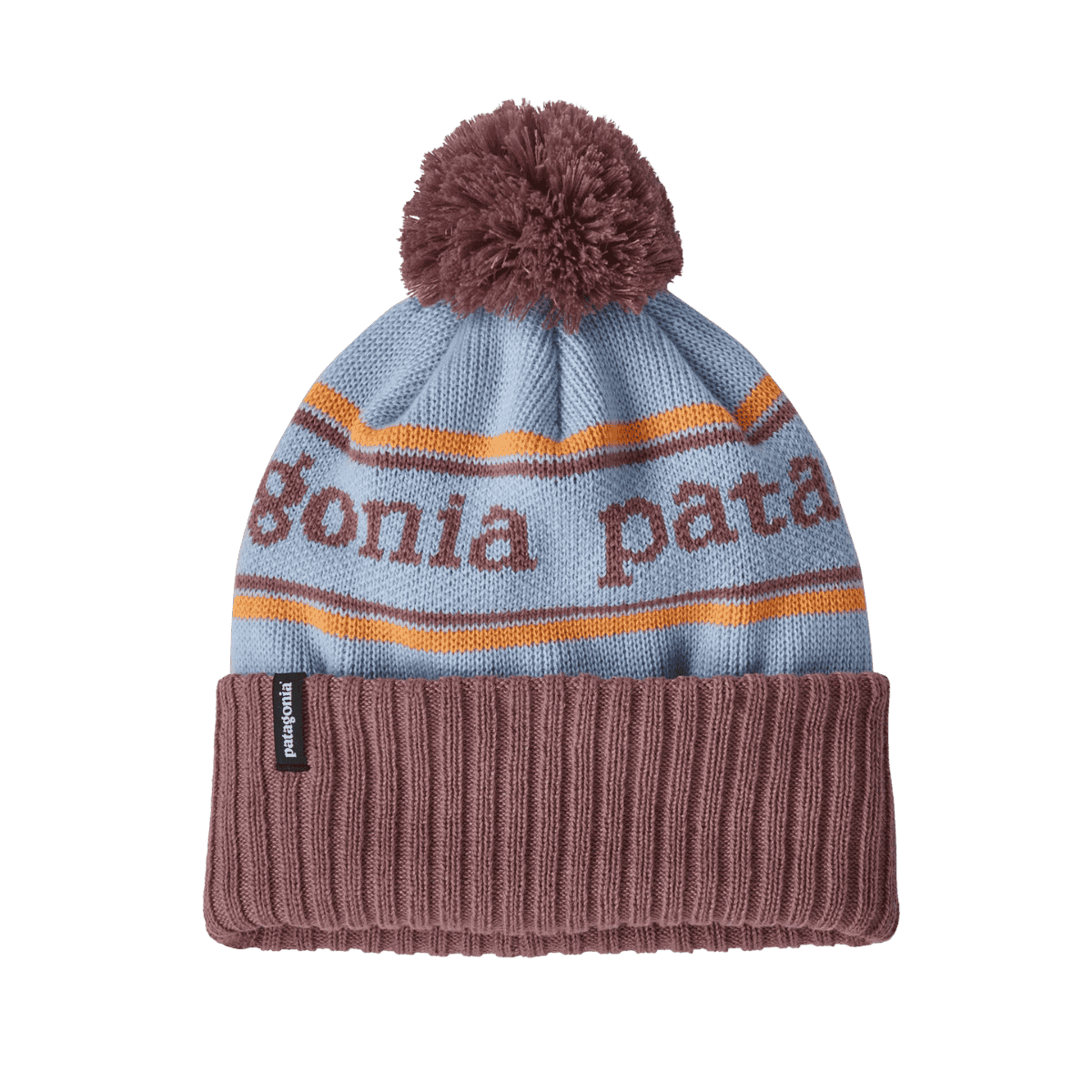 PATAGONIA KIDS PAOWDER TOWN BEANIE - PARK STRIPE: WISPY GREEN