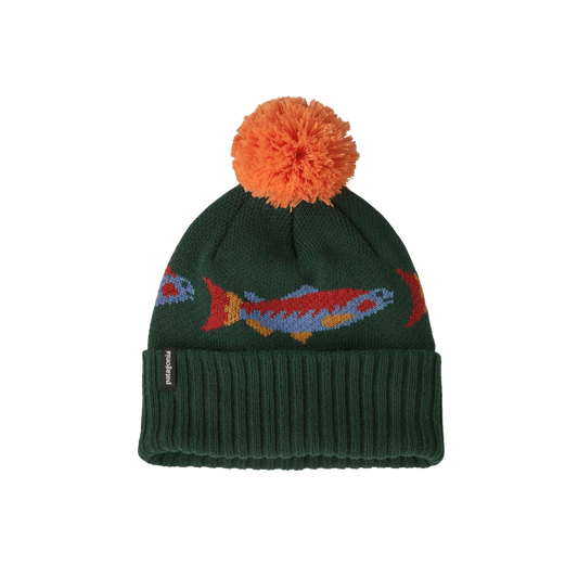 PATAGONIA_KIDS_POWDER_TOWN_BEANIE_YOUTH_LD_GRWTH_GRN_FRONT