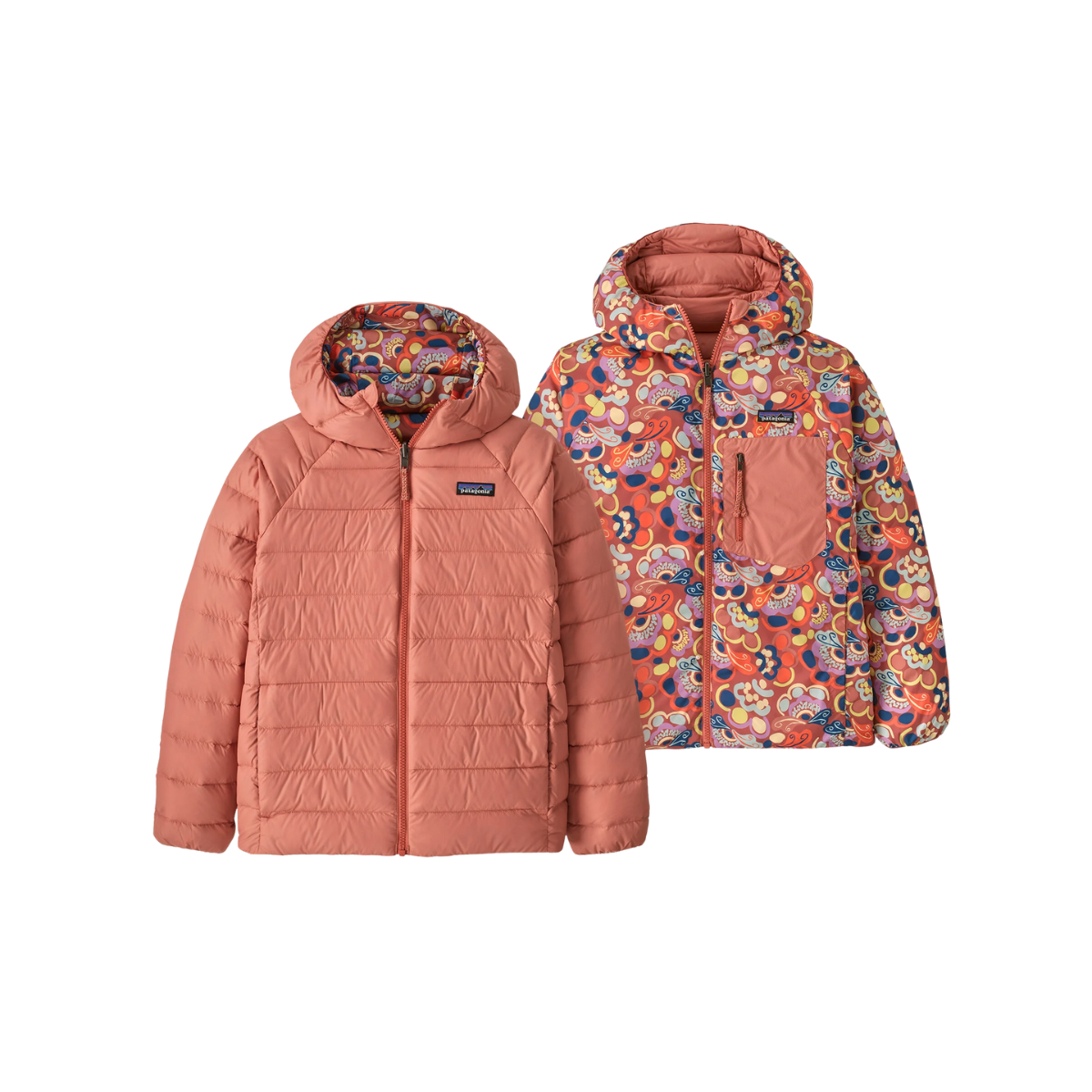 PATAGONIA KIDS' REVERSIBLE DOWN SWEATER HOODY - POTTERS RED – Joe's ...