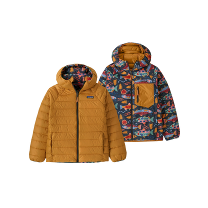 PATAGONIA_KIDS_REVERSIBLE_DOWN_SWEATER_WINDPROOF_HOODY_INK_BLK_FRONT