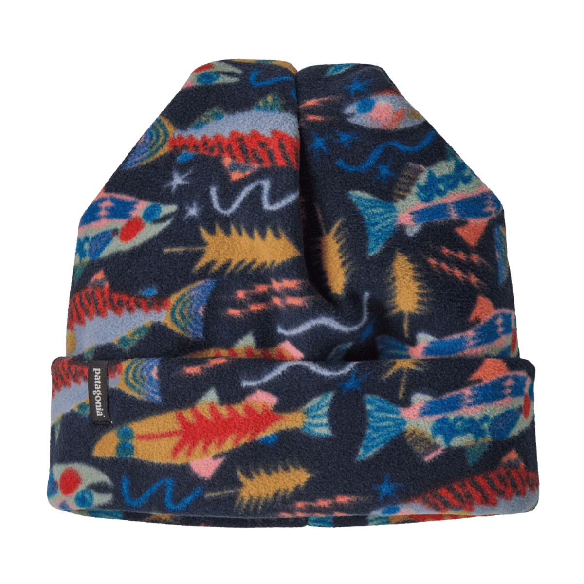 PATAGONIA MICRO D BEANIE - SALMON NEW NAVY 