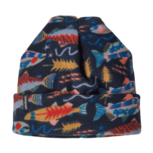 PATAGONIA MICRO D BEANIE - SALMON NEW NAVY 