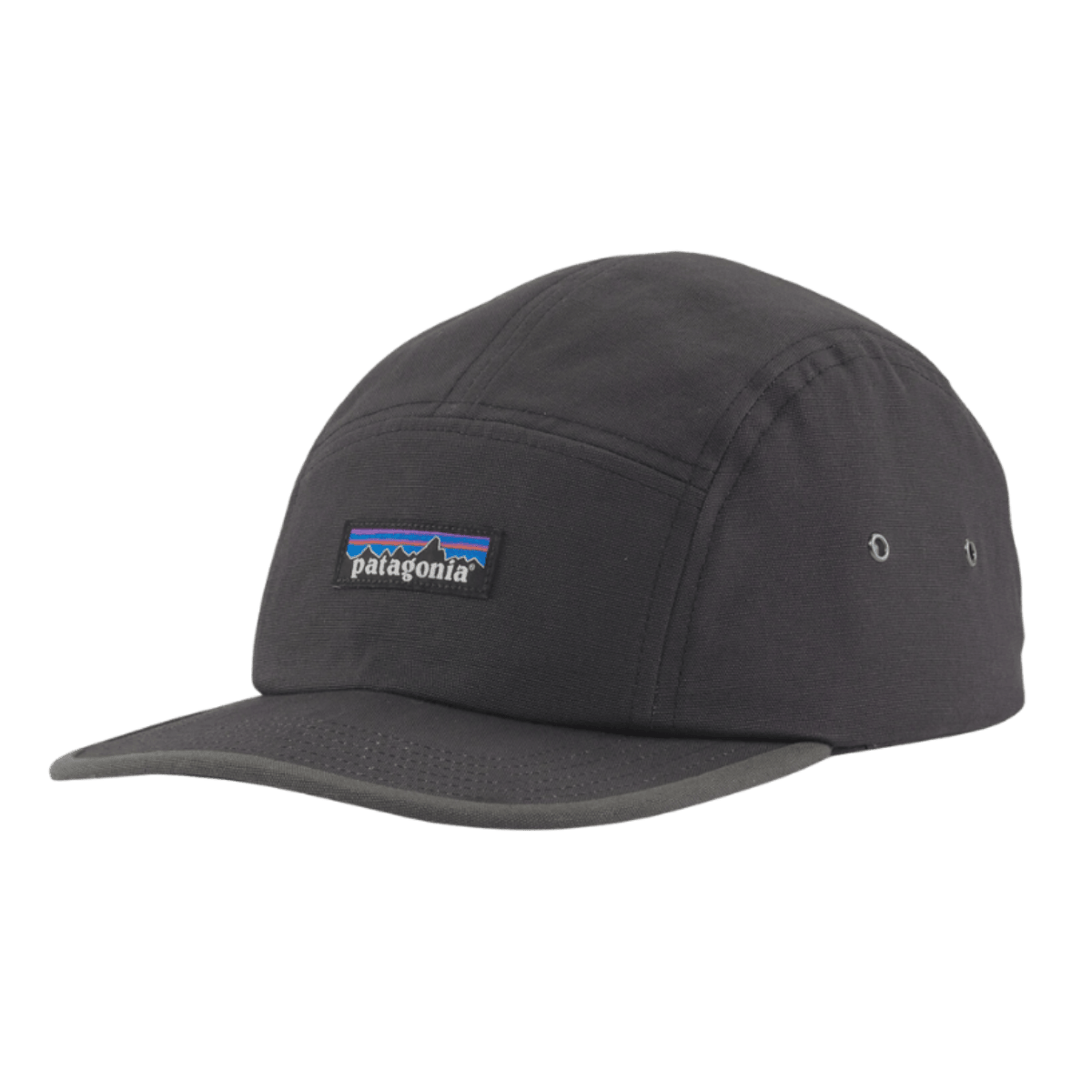 PATAGONIA P-6 LABEL MACLURE ORGANIC COTTON CANVAS HAT_INK BLACK