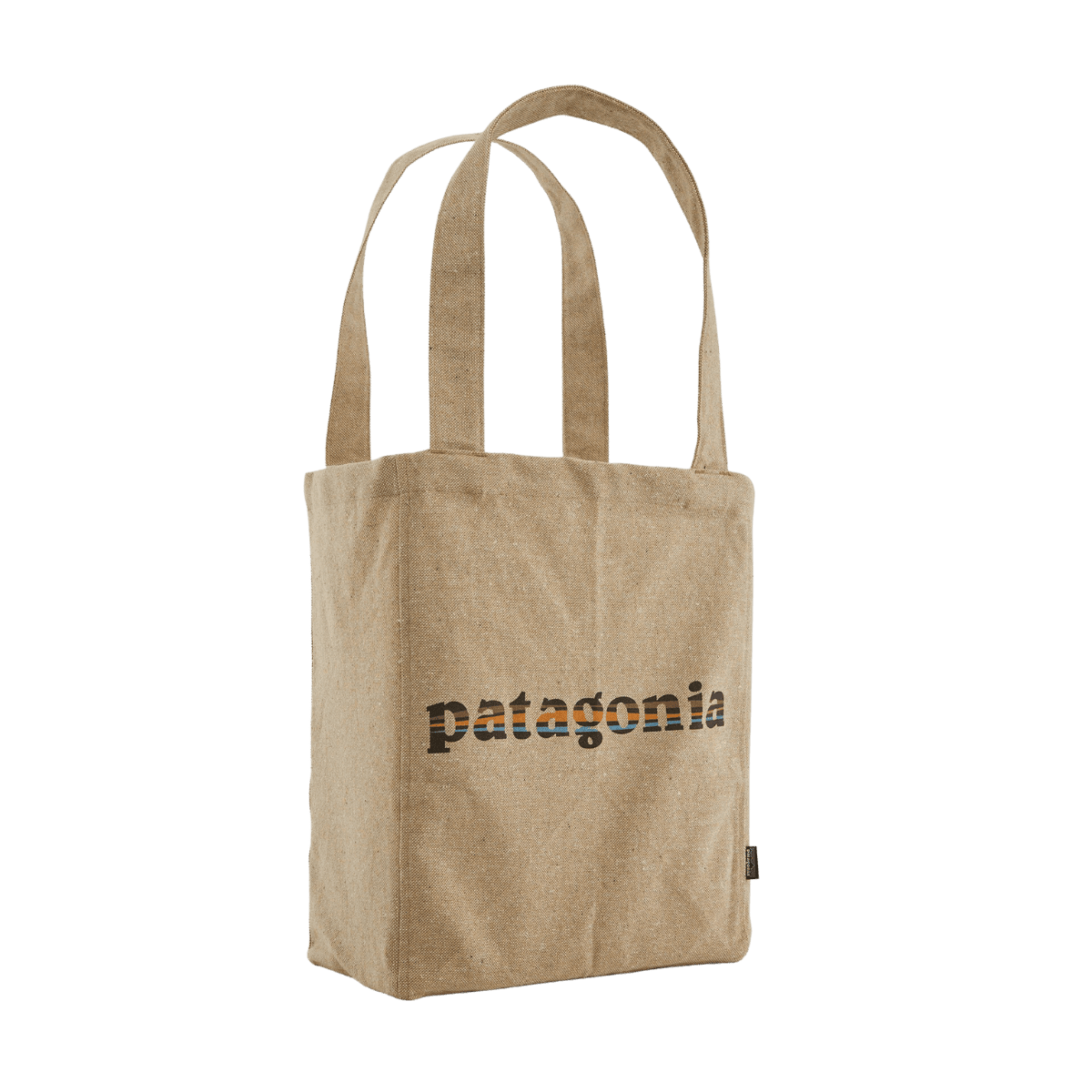 PATAGONIA RECYCLED MARKET TOTE - '73 LOGO-CLASSIC TAN