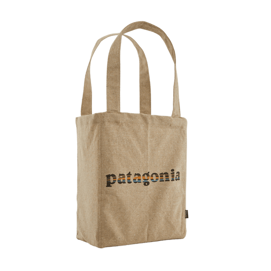 PATAGONIA RECYCLED MARKET TOTE - '73 LOGO-CLASSIC TAN