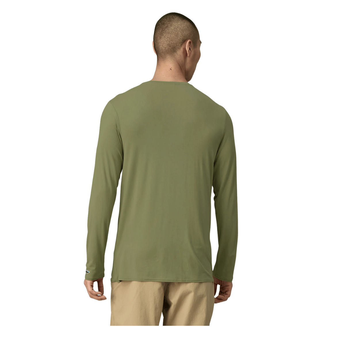 PATAGONIA SUN PRO Men’s Tropic Comfort Natural Crew BUCKHORN GREEN WW BACK 