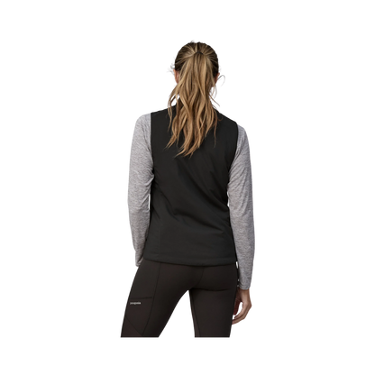 PATAGONIA WOMEN'S LIGHTWEIGHT AND BREATHABLE NANO-AIR VEST - BLACK back view