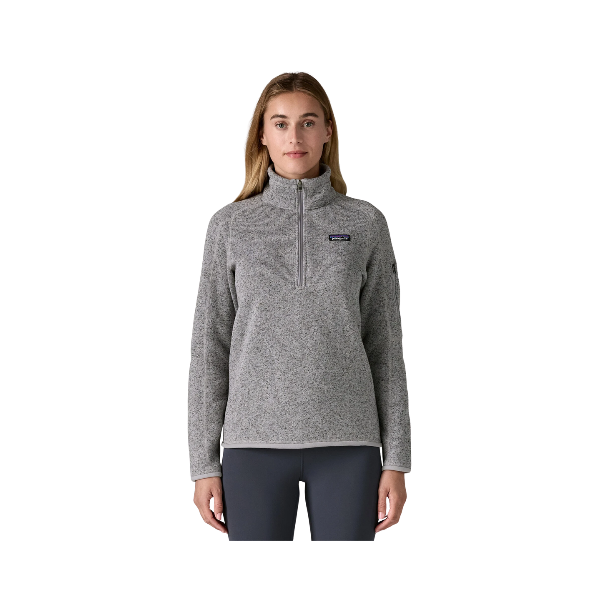 PATAGONIA WOMEN'S BETTER SWEATER 1/4 ZIP FLEECE - PERMAFROST PURPLE front view