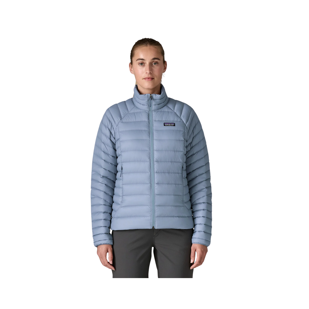 PATAGONIA WOMEN'S DOWN SWEATER JACKET - BARNACLE BLUE front view