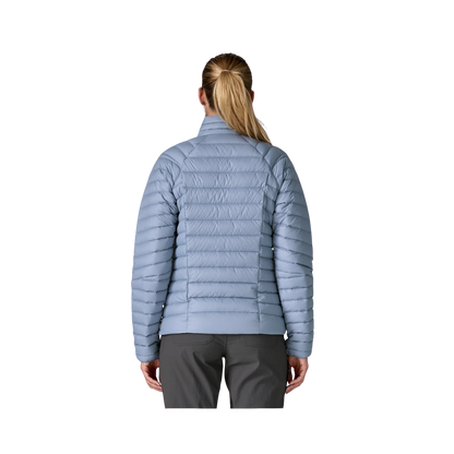 PATAGONIA WOMEN'S DOWN SWEATER JACKET - BARNACLE BLUE back view