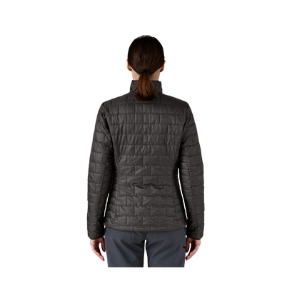 PATAGONIA WOMEN LIGHTWEIGHT NANO PUFF JACKET - BLACK back view