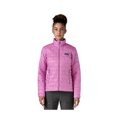PATAGONIA WOMEN'S LIGHTWEIGHT NANO PUFF JACKET - BRISK PURPLE front view