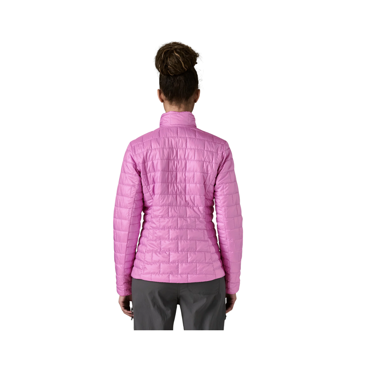 PATAGONIA WOMEN'S LIGHTWEIGHT NANO PUFF JACKET - BRISK PURPLE back view