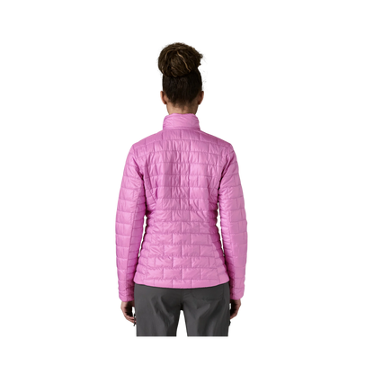 PATAGONIA WOMEN'S LIGHTWEIGHT NANO PUFF JACKET - BRISK PURPLE back view