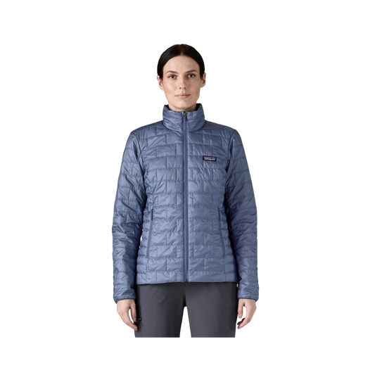 PATAGONIA WOMEN LIGHTWEIGHT NANO PUFF JACKET - CURRENT BLUE FRONT view