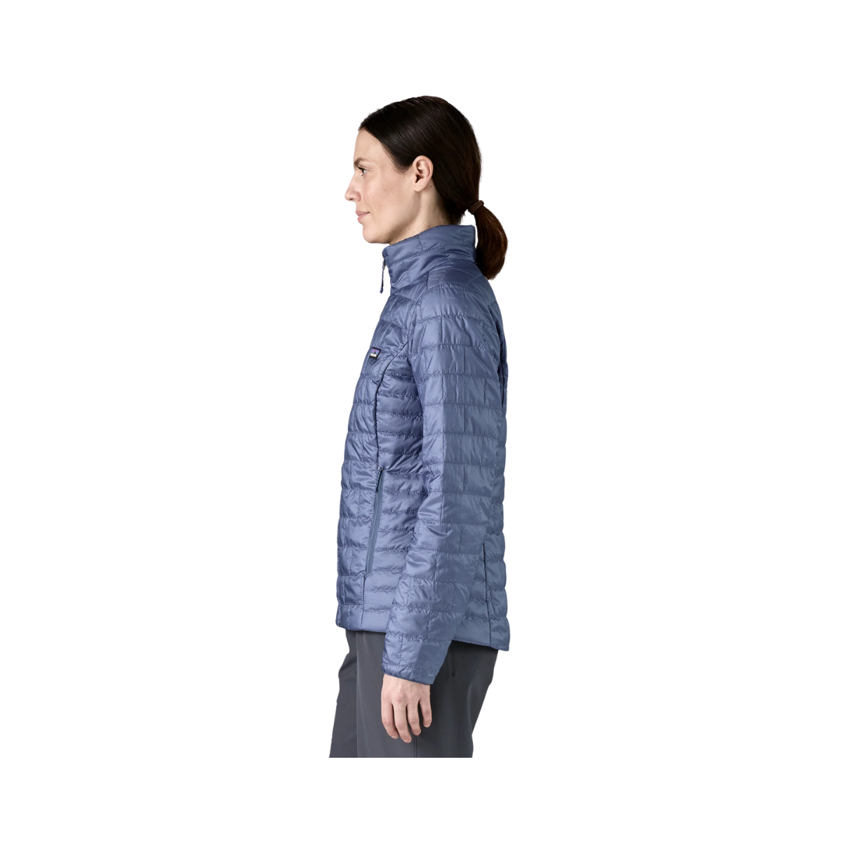PATAGONIA WOMEN LIGHTWEIGHT NANO PUFF JACKET - CURRENT BLUE side view