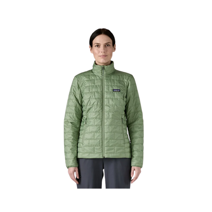 PATAGONIA WOMEN LIGHTWEIGHT NANO PUFF JACKET - ELLWOOD GREEN front view