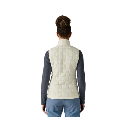 PATAGONIA WOMEN LIGHTWEIGHT NANO PUFF VEST - BIRCH WHITE back view