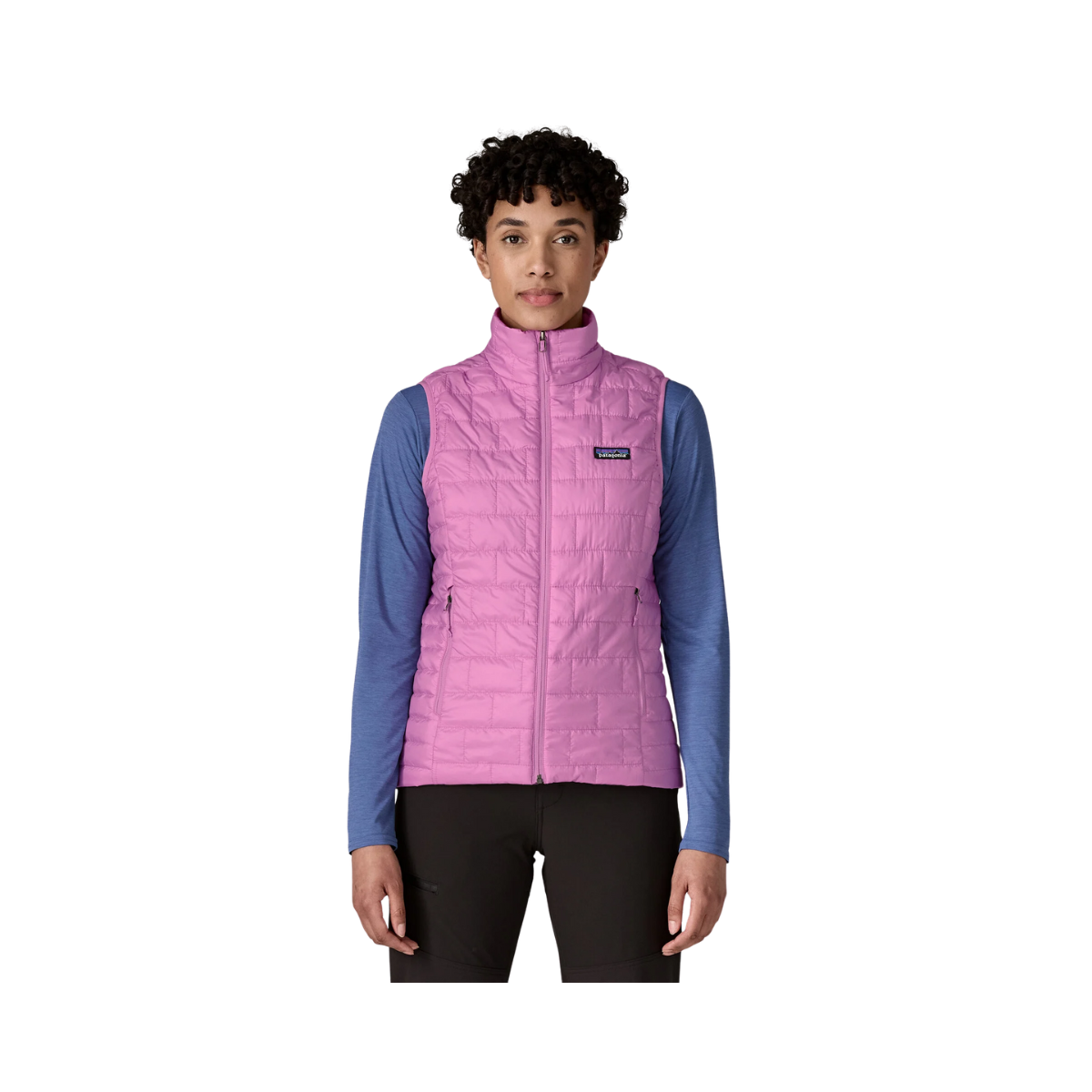PATAGONIA WOMEN'S LIGHTWEIGHT NANO PUFF VEST - BRISK PURPLE front view