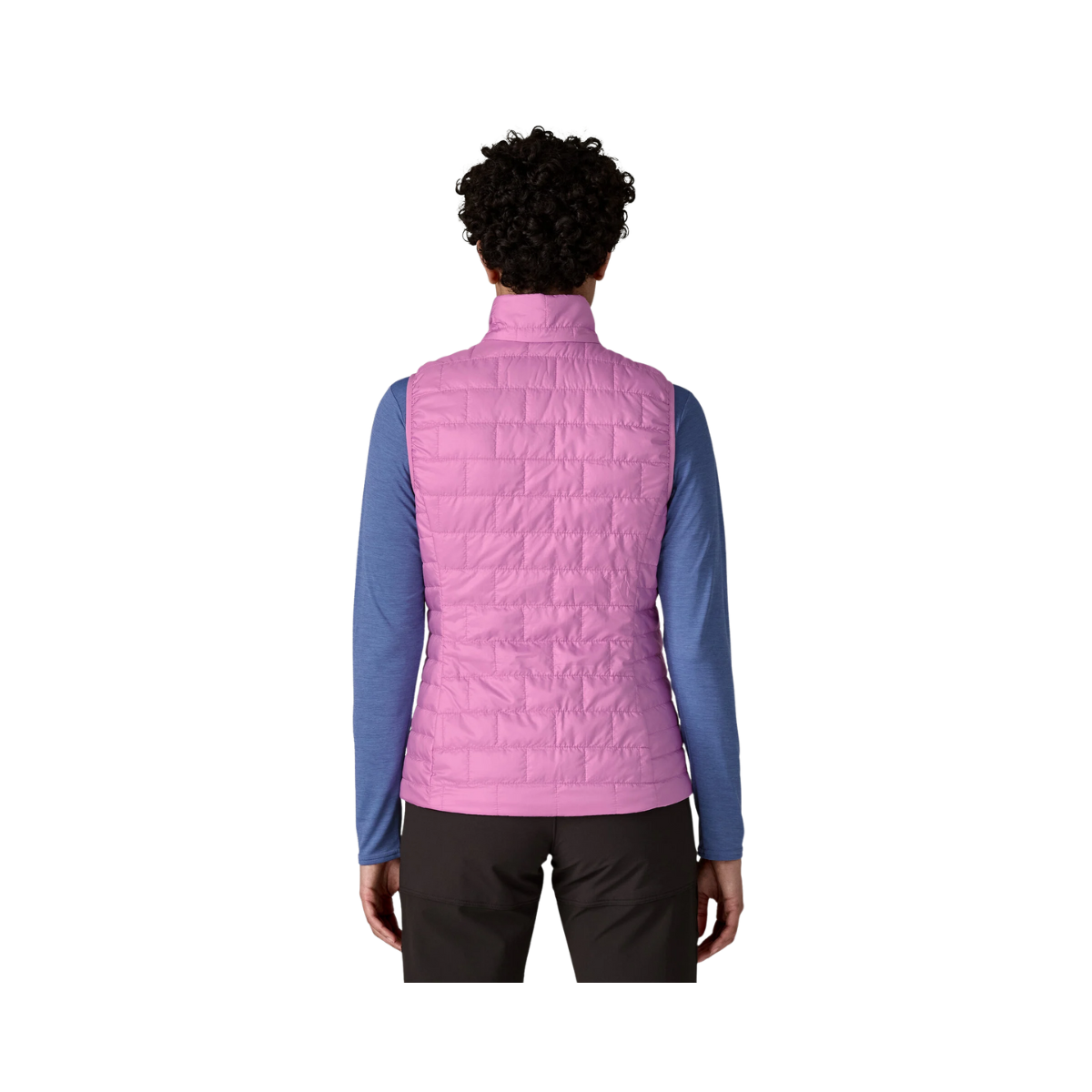 PATAGONIA WOMEN'S LIGHTWEIGHT NANO PUFF VEST - BRISK PURPLE back view