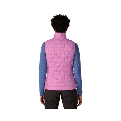 PATAGONIA WOMEN'S LIGHTWEIGHT NANO PUFF VEST - BRISK PURPLE back view