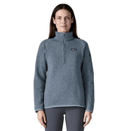 PATAGONIA WOMEN'S BETTER SWEATER 1/4 ZIP - BARNACLE BLUE WW FRONT