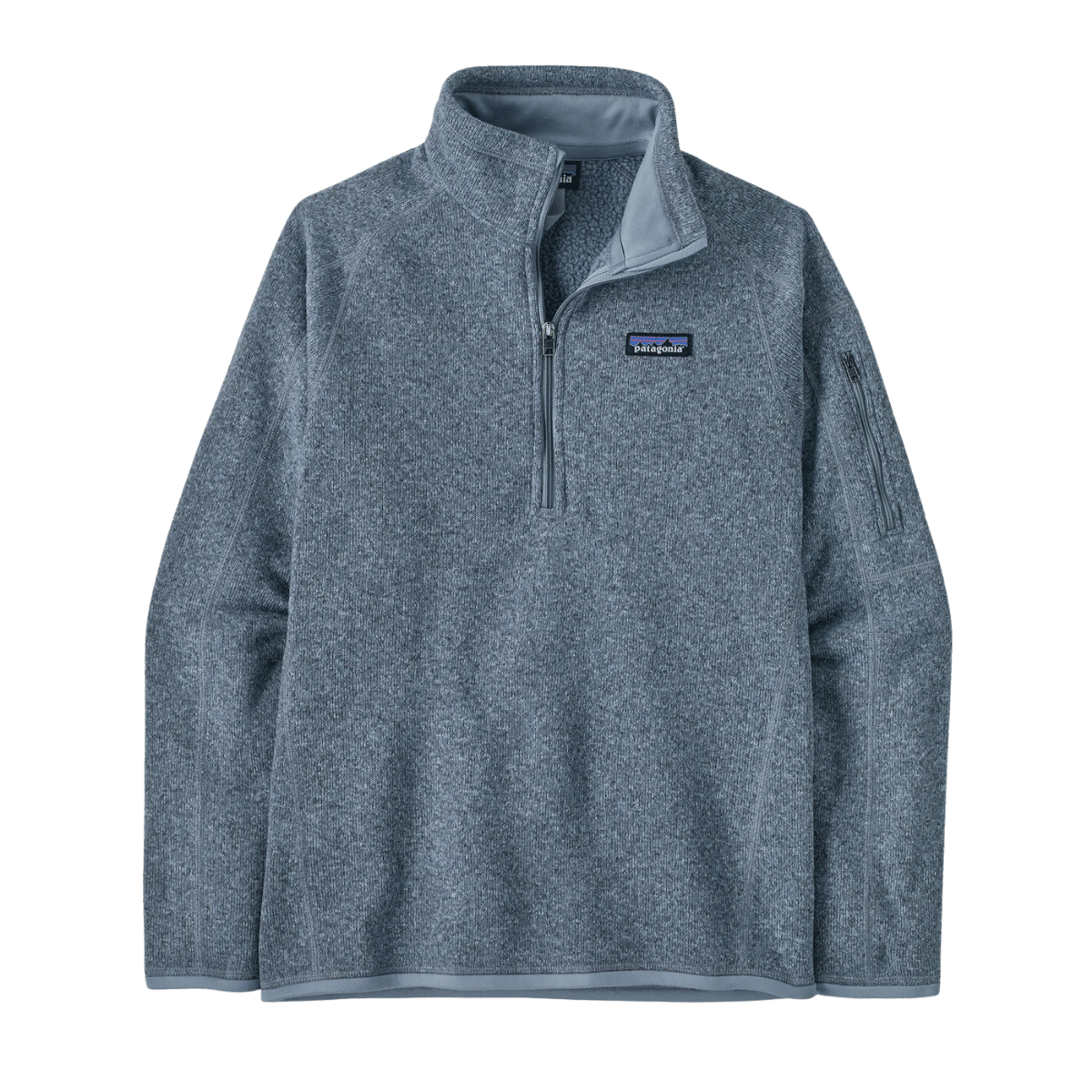 PATAGONIA WOMEN'S BETTER SWEATER 1/4 ZIP - BARNACLE BLUE FRONT