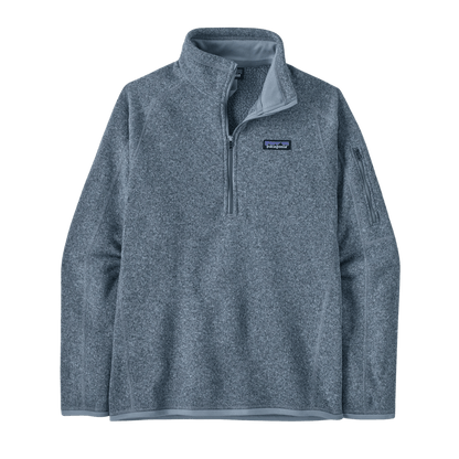 PATAGONIA WOMEN'S BETTER SWEATER 1/4 ZIP - BARNACLE BLUE FRONT