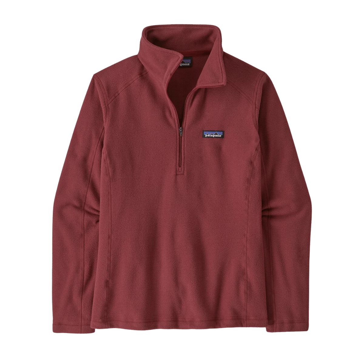 PATAGONIA WOMEN'S MICRO D 1/4 ZIP - SEQUOIA RED FRONT