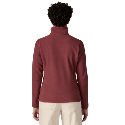 PATAGONIA WOMEN'S MICRO D 1/4 ZIP - SEQUOIA RED WW BACK
