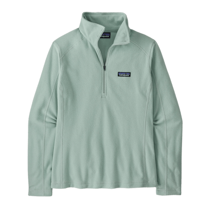 PATAGONIA WOMEN'S MICRO D 1/4 ZIP - VIRTUALLY BLUE FRONT