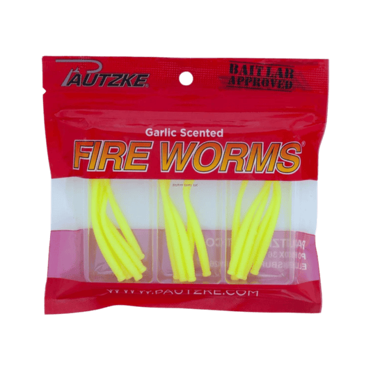 PAUTZKE BAIT FIRE WORMS – 2.7" (15CT) CHARTREUSE