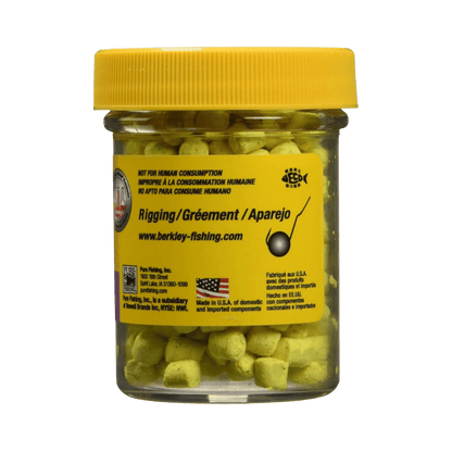 BERKLEY POWER BAIT CHROMA-GLOW CRAPPIE NIBBLES GLOW YELLOW - 2