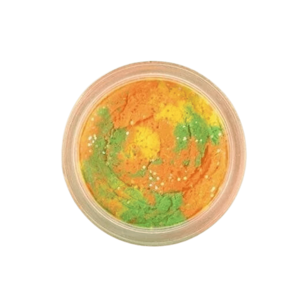 BERKLEY POWER BAIT GLITTER CHROMA GLOW DOUGH FISH LURE 1.75 OZ RAINBOW GLITTER - 2