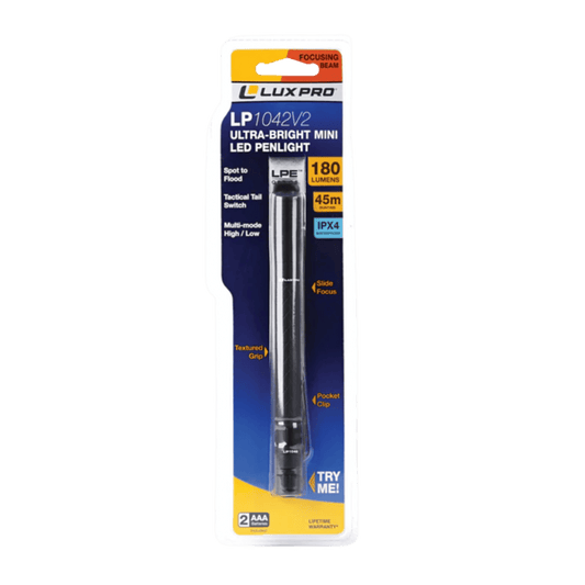 LUX PRO FOCUSING PEN LIGHT - 180 LUMENS - BLACK