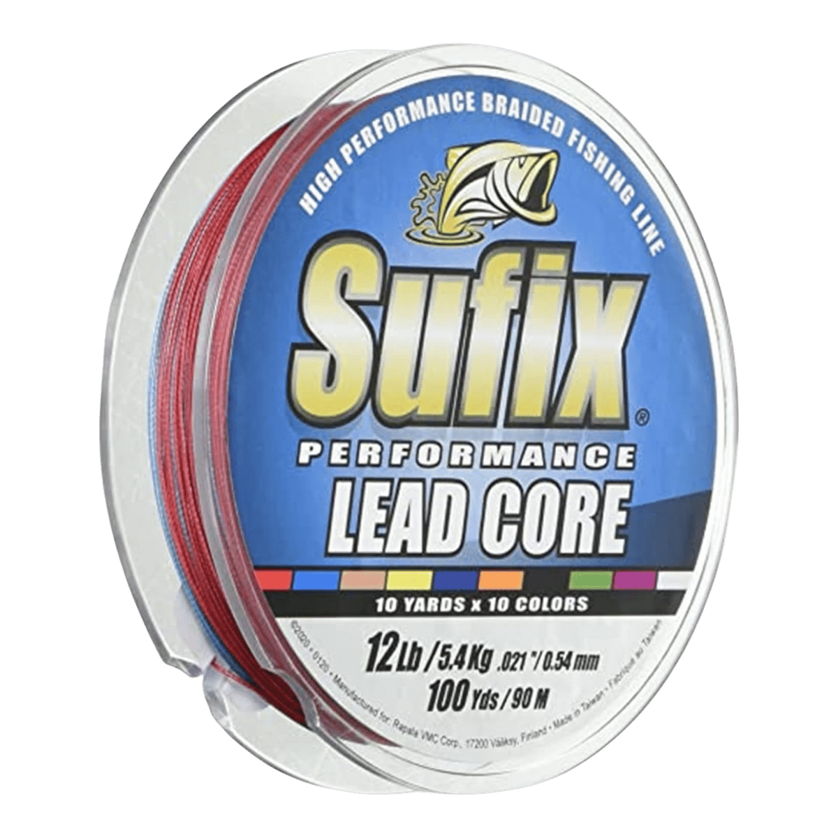 SUFIX PERFORMANCE METERED LEAD CORE FISHING LINE 100YD – 12 LBS