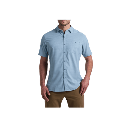 KUHL MEN'S PERSUADR SHORT SLEEVE - GLACIER - FRONT VIEW